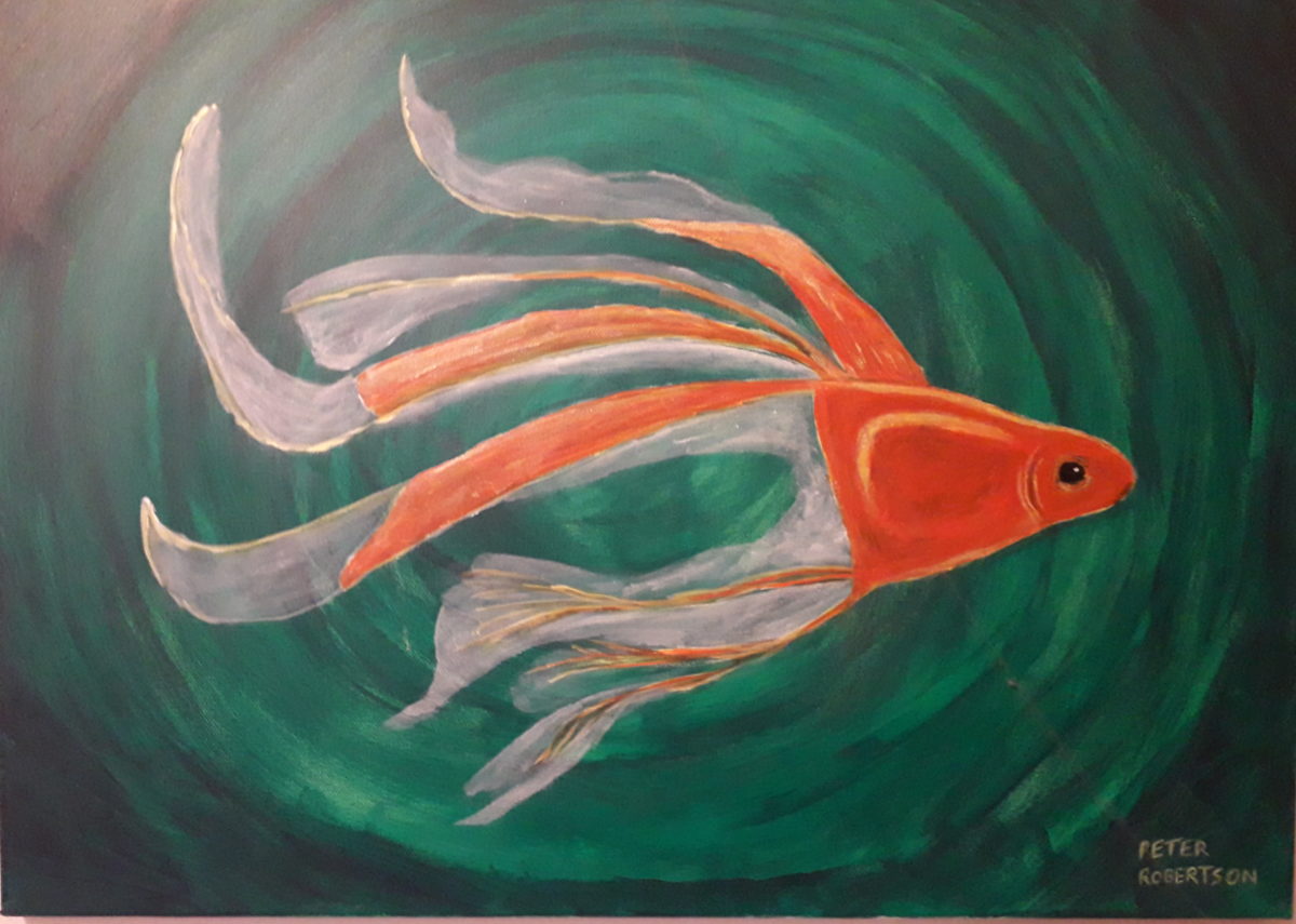 Goldfish - Acrylic, in Recent Artwork